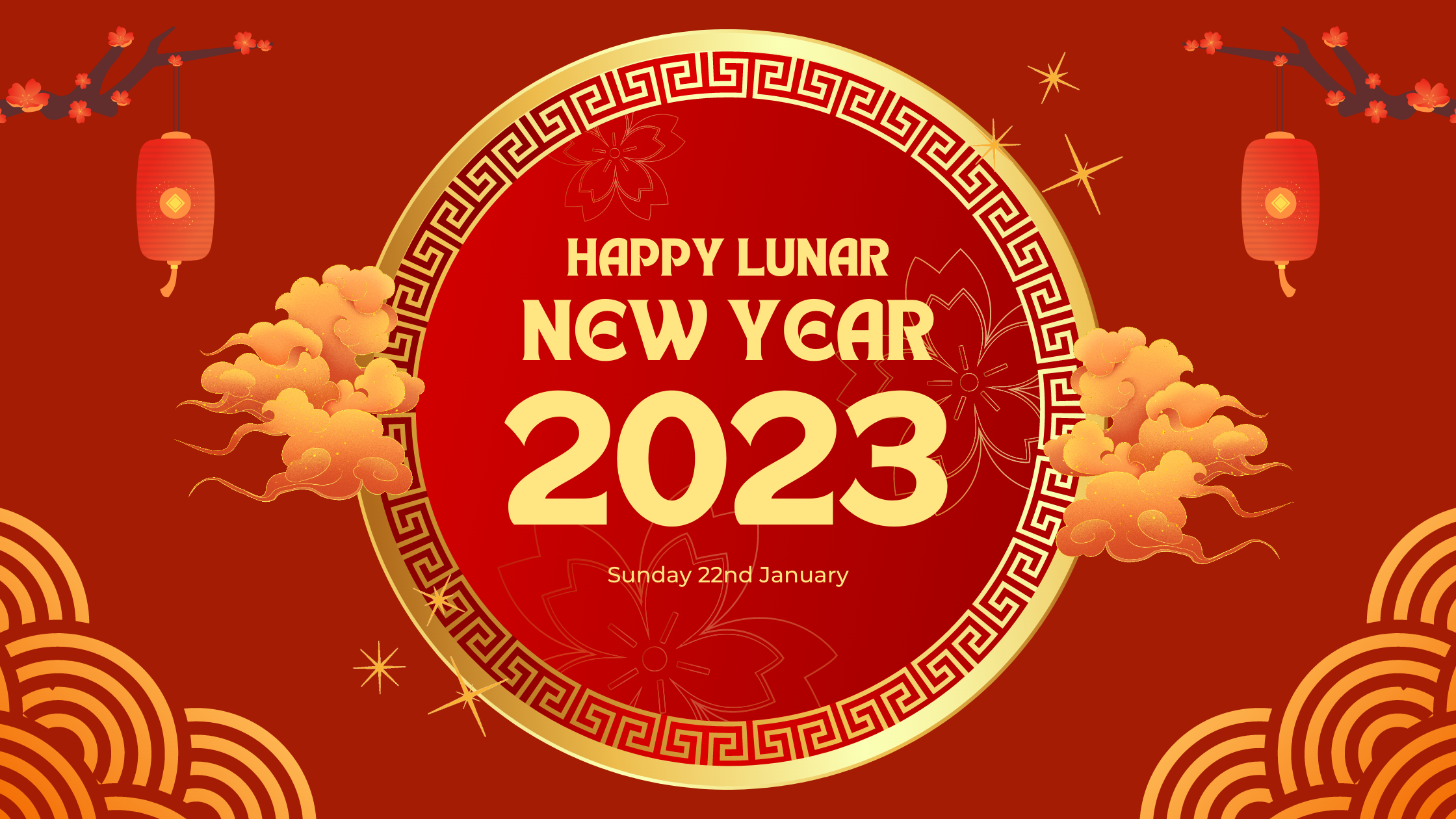 Lunar New Year this Sunday 22nd January
